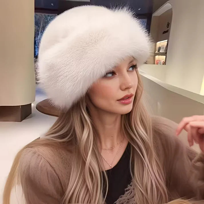 Bonnet en fourrure douce
