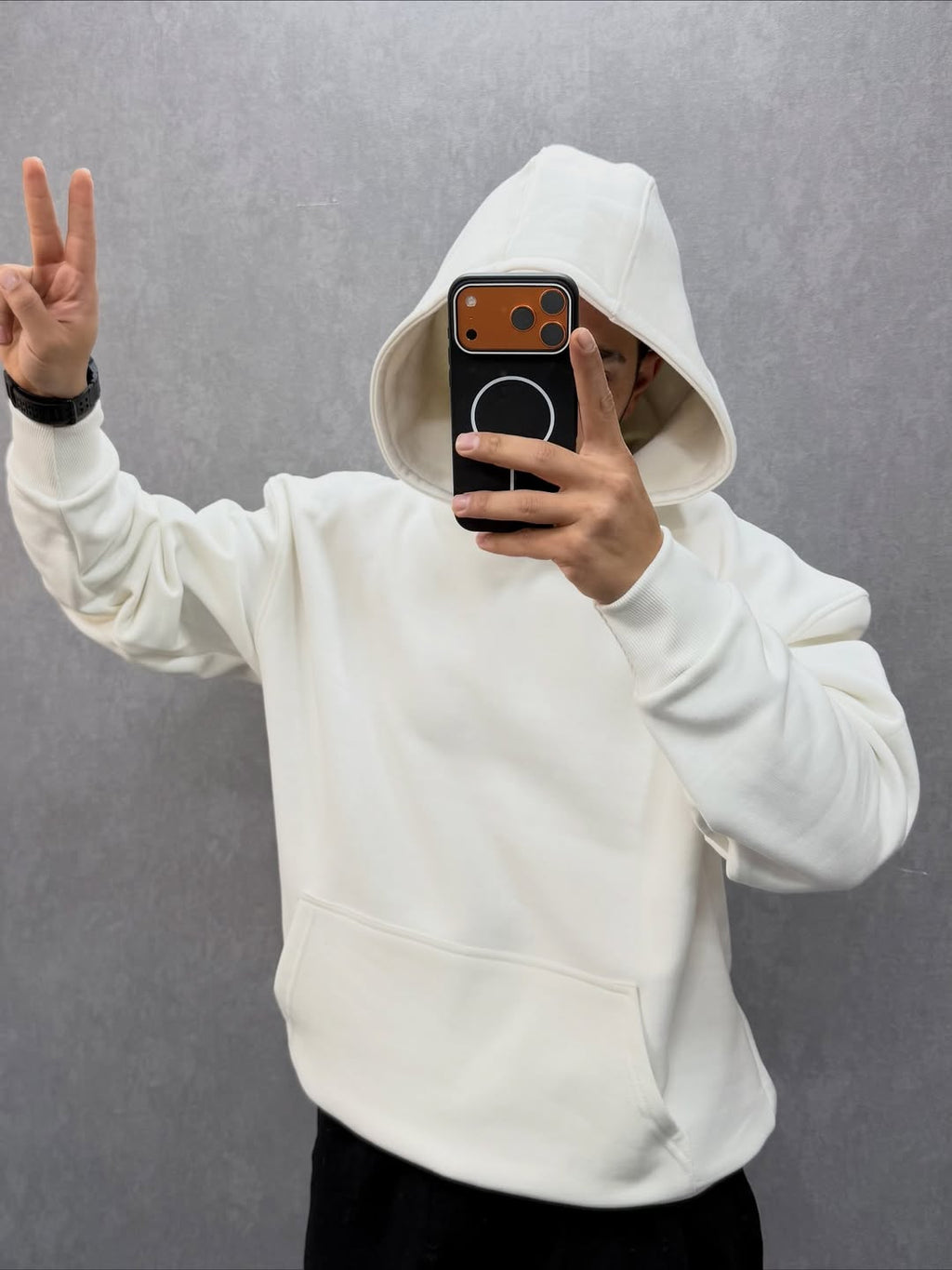 Hoodie Oversize Unisexe 100% Coton